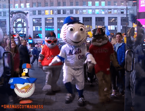 mascots kick off mlb opening day - the sports bet expert